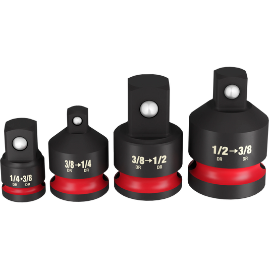 Milwaukee Tool 49-66-6742 SHOCKWAVE™ Impact Duty 1/4"-1/2"Drive Adapter Set, 1 ST