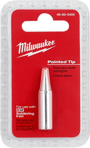 Milwaukee Tool 49-80-0400 M12™ Soldering Iron Pointed Tip, 1 EA