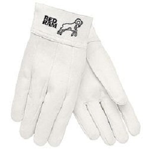 MCR Safety 4910 MCR Safety Red Ram® Leather Welding Work Gloves Grain Goatskin Leather 2.5 Inch Band Top, Clute Pattern (1 DZ)