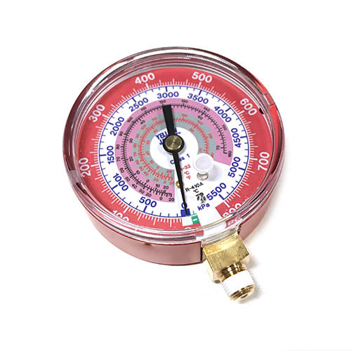 Yellow Jacket 49109 3-1/8", red pressure, KPa/psi, R-32/410A gauge (Â°F and Â°C)