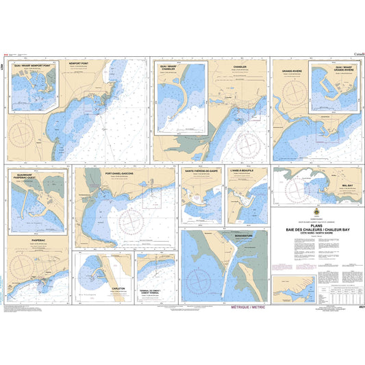 Paradise Clay CAN4921 CHS Chart Plans, Baie des Chaleurs/Chaleur Bay (côte nord/North Shore)