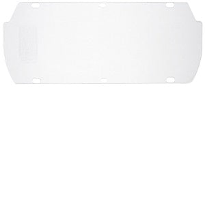 MCR Safety 494400 Safety Face Shield Double Matrix Replacement Window Clear Impact Resistant Acetate Material 7 Inches x 16.75 Inches .044 Inches in Thickness (1 EA)