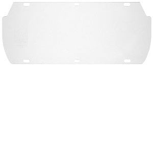 MCR Safety 494700 Safety Face Shield Double Matrix Replacement Window Impact Resistant Polycarbonate Material 7 Inches x 16.75 Inches .040 Inches in Thickness (1 EA)