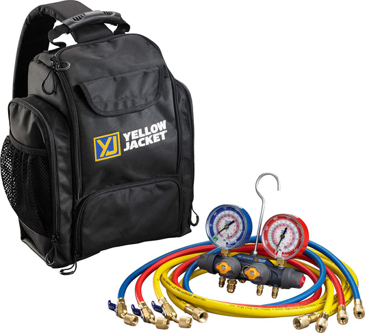 Yellow Jacket 49984 - 4V TITAN R22/404A/410A Manifold Kit