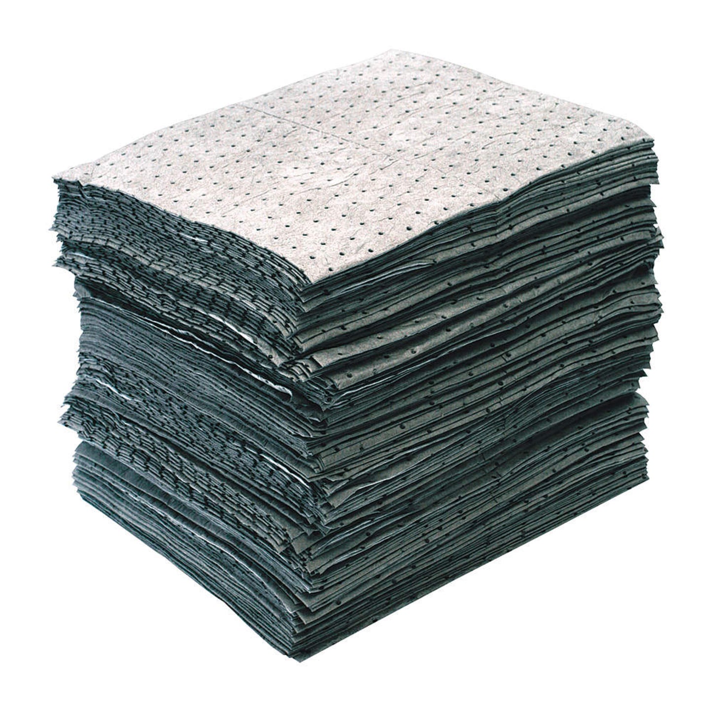 Oil Dri L91003 15" x 19" Gray Universal Bonded Light Weight Perforated Sorbent Pad