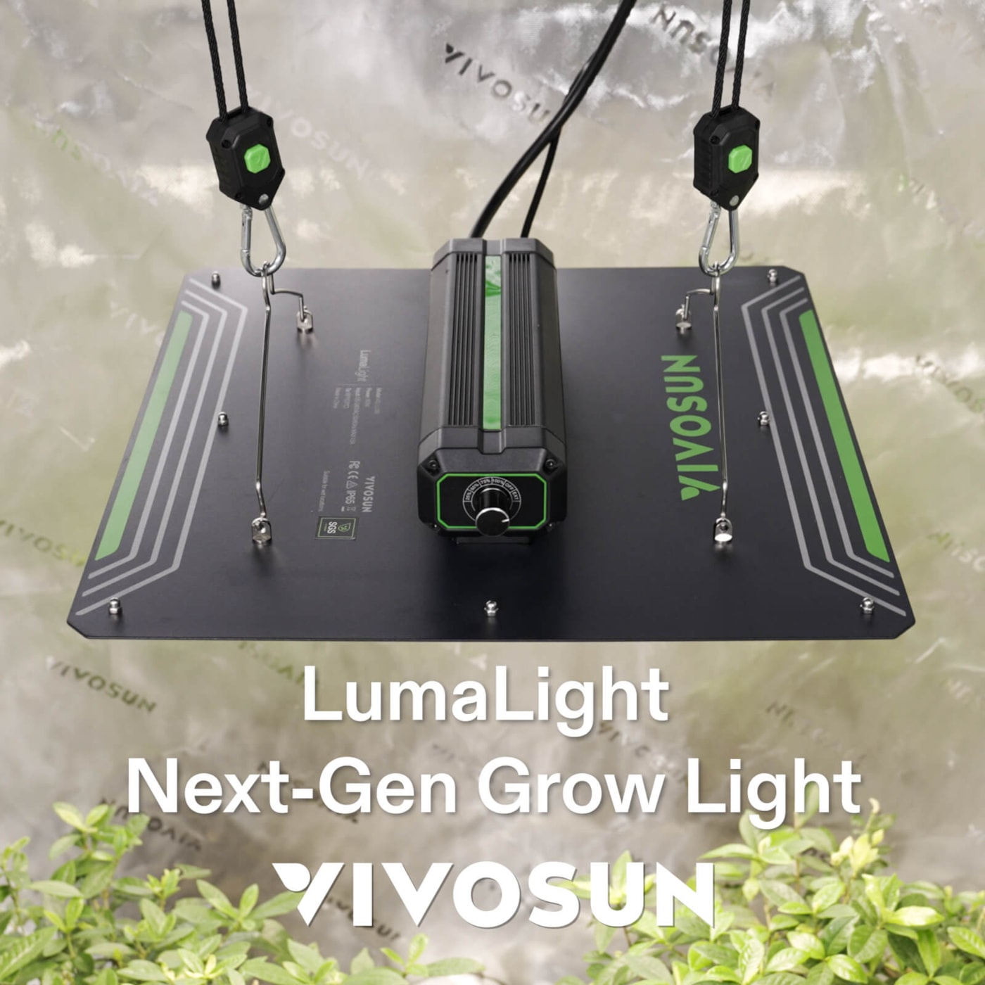 Vivosun LumaLight LED Grow Light, Full Spectrum Plant Light, 150W Smart Dimmable & High PPFD for Indoor Plants Seedling Vegetables Bloom