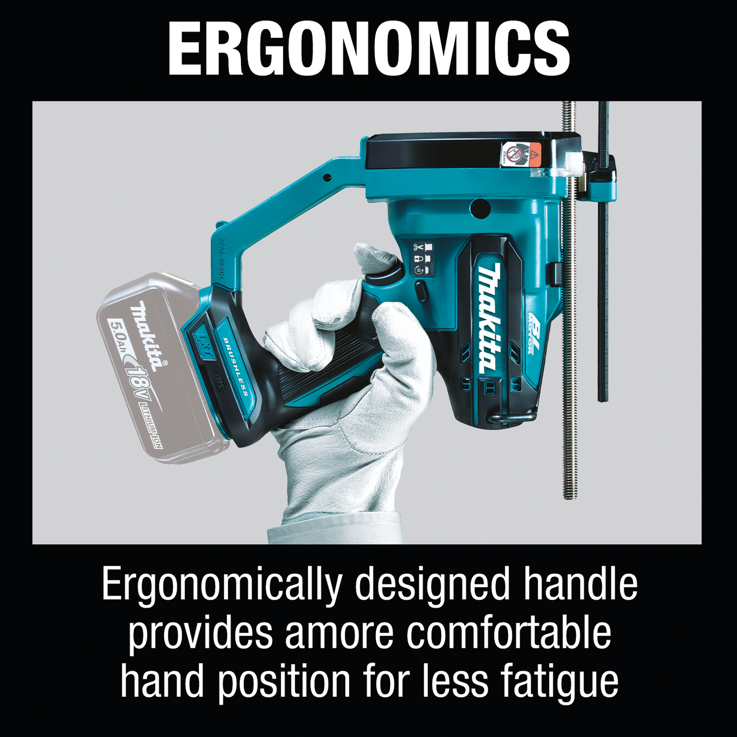 Makita XCS03Z 18V LXT® Lithium‘Ion Brushless Cordless Threaded Rod Cutter, Tool Only