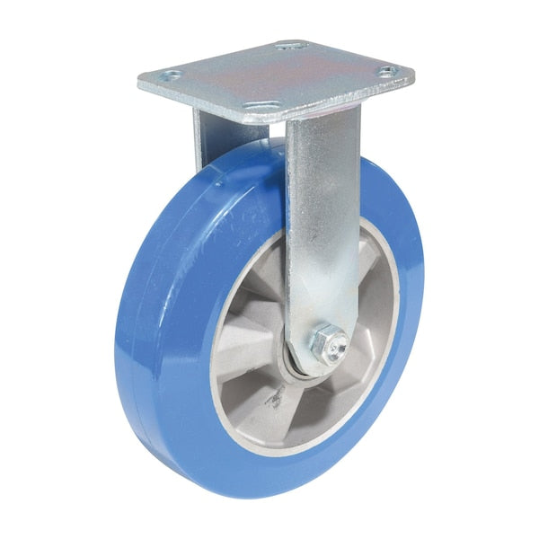 Vestil CST-PB-8X2PUA-R Polyurethane Precision Ball Bearing Rigid Caster 8 In. x 2 In. 881 lb Blue/Gray