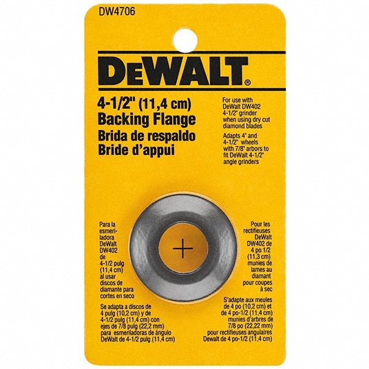 Dewalt DW4706 4-1/2" Backing Flange