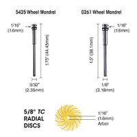 Dedeco 1231 Sunburst 5/8 TC Discs Peach 6 Micron (A/O) 12/Bx