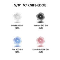 Dedeco 7291 Sunburst 5/8 TC Knife-Edge Pink 1000 Grit Size (S/C) 12/Bx