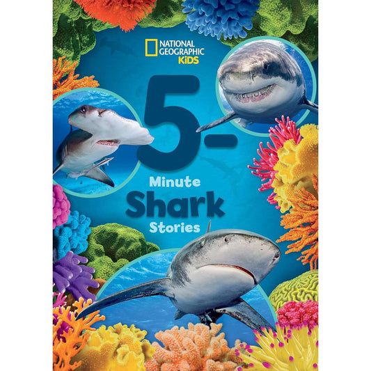 Paradise Clay PGN492 National Geographic Kids 5-Minute Shark Stories - Book