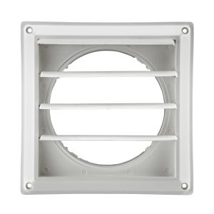 Lambro 360W 5″ White Plastic Louvered Vent