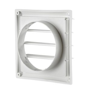 Lambro 360W 5″ White Plastic Louvered Vent