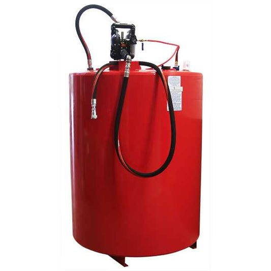 American Lube 500RVDW-RWOA 500-Gallon Double-Wall Vertical Round Tank Package for Waste Oil