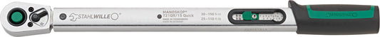 Stahlwille 50204115 721QR/15 QUICK Torque Wrench Standard Manoskop® With Fixed Quickrelease Ratchet