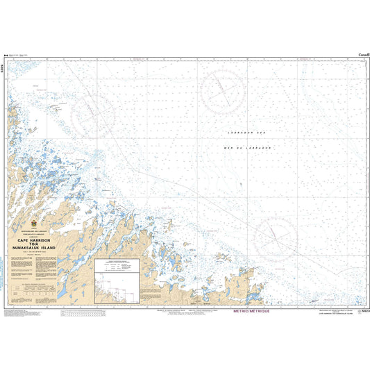Paradise Clay CAN5023 CHS Chart Cape Harrison to/ Nunaksaluk Island