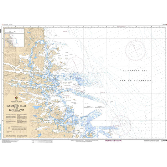 Paradise Clay CAN5024 CHS Chart Nunaksaluk Island to/ Cape Kiglapait
