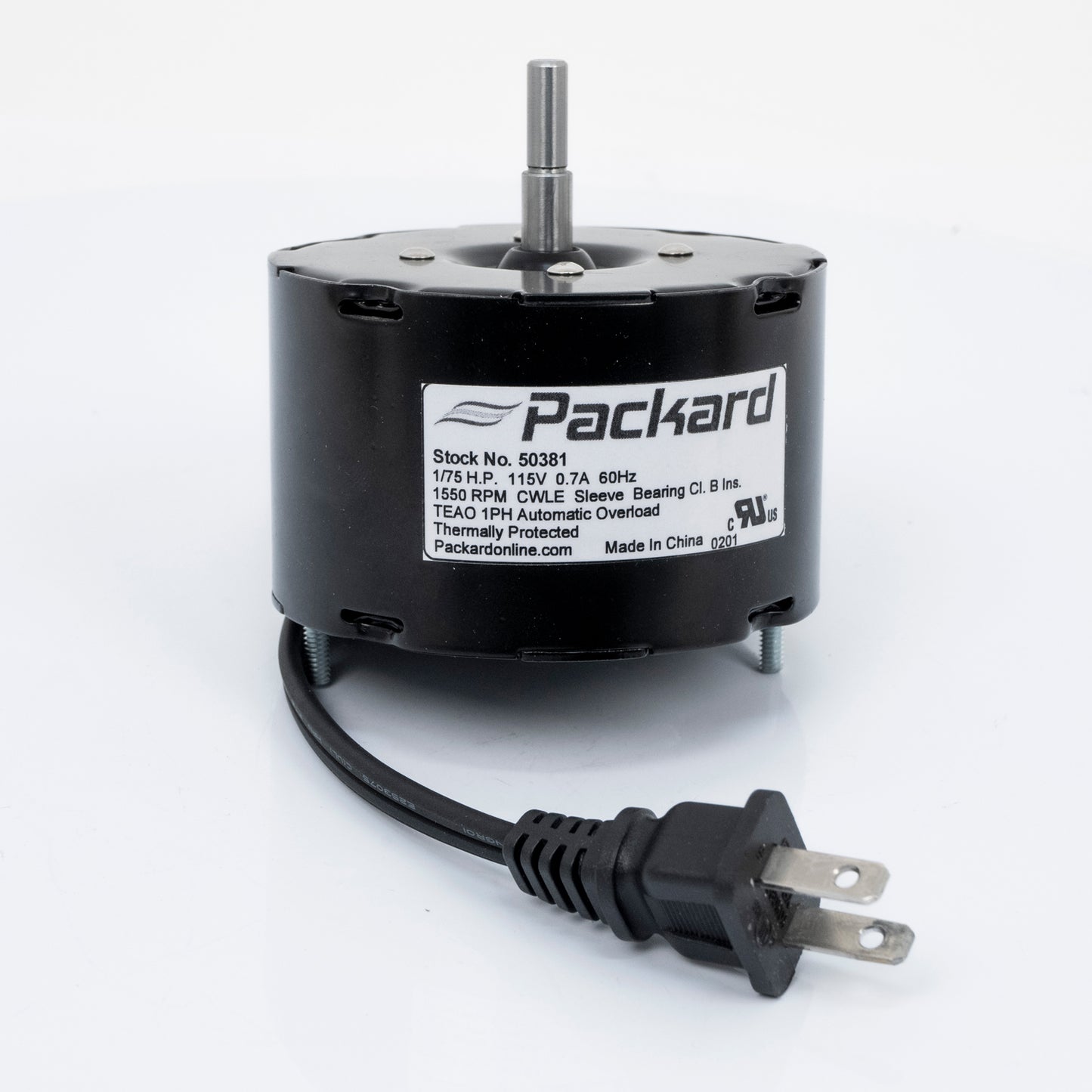 Packard 50381 3.3” Dia. 1/75 Hp Shaded Pole Motor Replaces Nutone