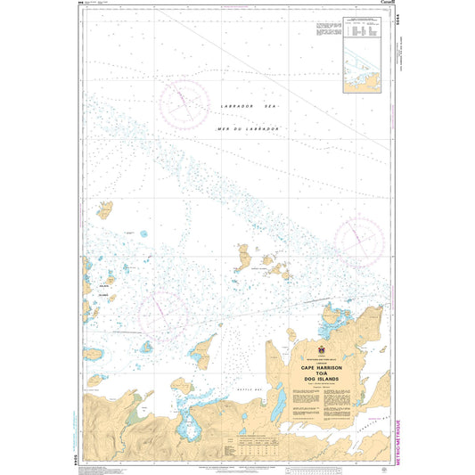 Paradise Clay CAN5044 CHS Chart Cape Harrison to/ Dog Islands