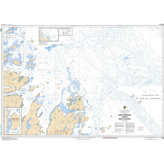 Paradise Clay CAN5048 CHS Chart Cape Harrigan to/aux Kitlit Islands
