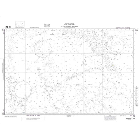 Paradise Clay NGA_505 NGA Chart Tuvalu to Palmyra Atoll