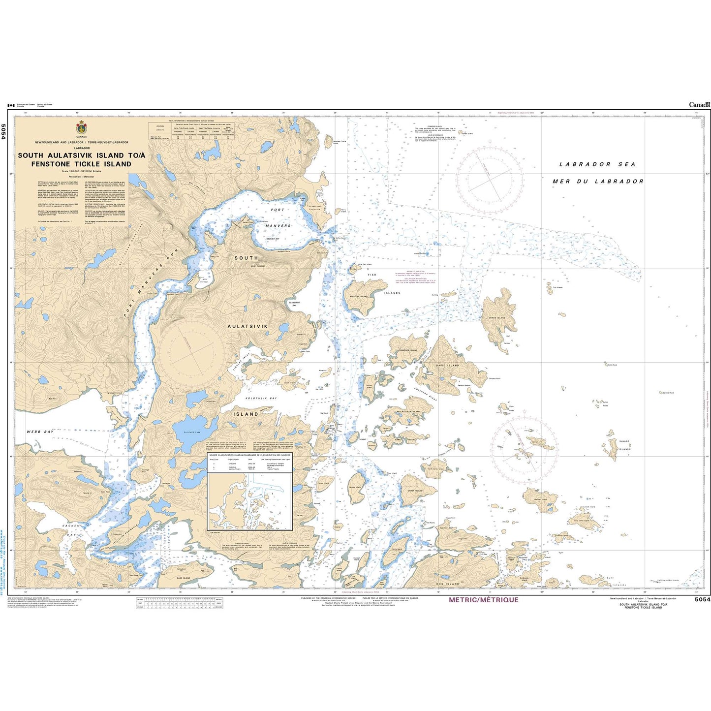 Paradise Clay CAN5054 CHS South Auliatsivik Island to/ Fenstone Tickle Island