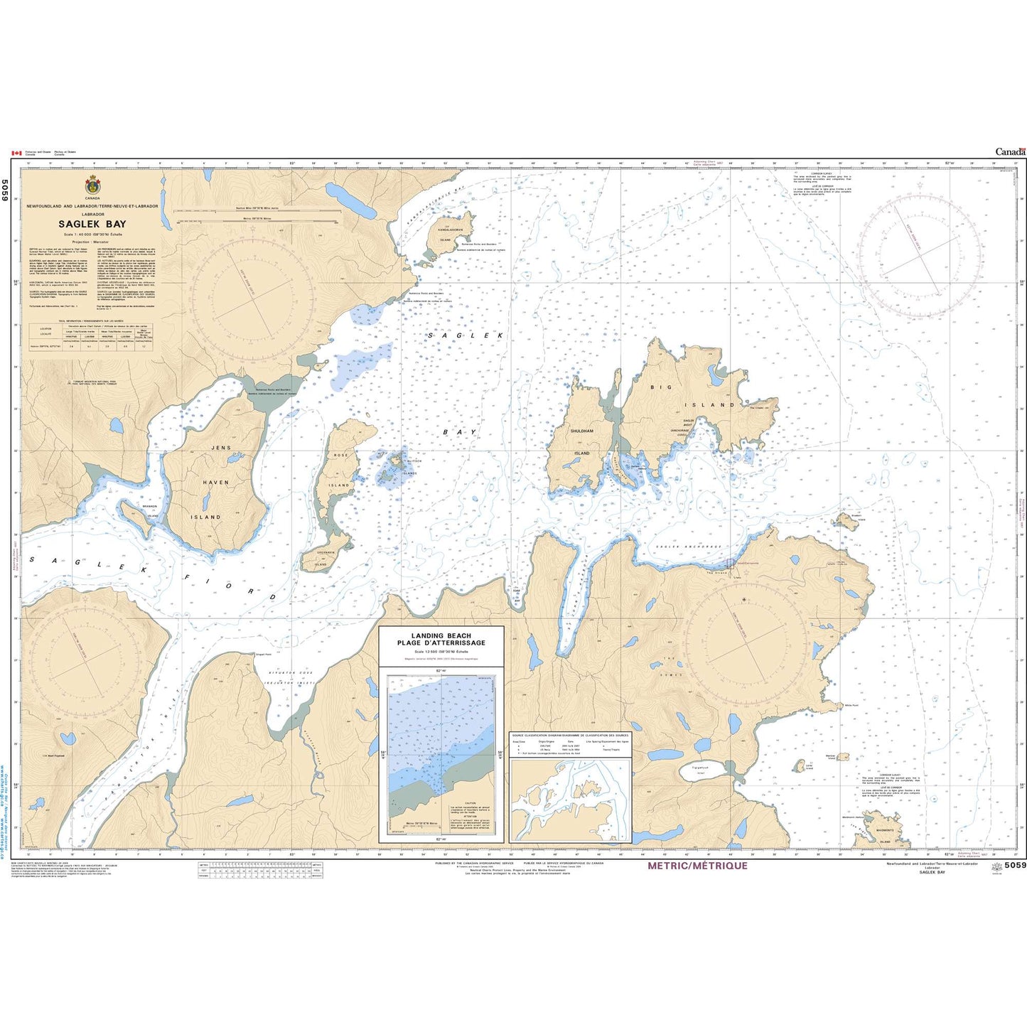 Paradise Clay CAN5059 CHS Chart Saglek Bay