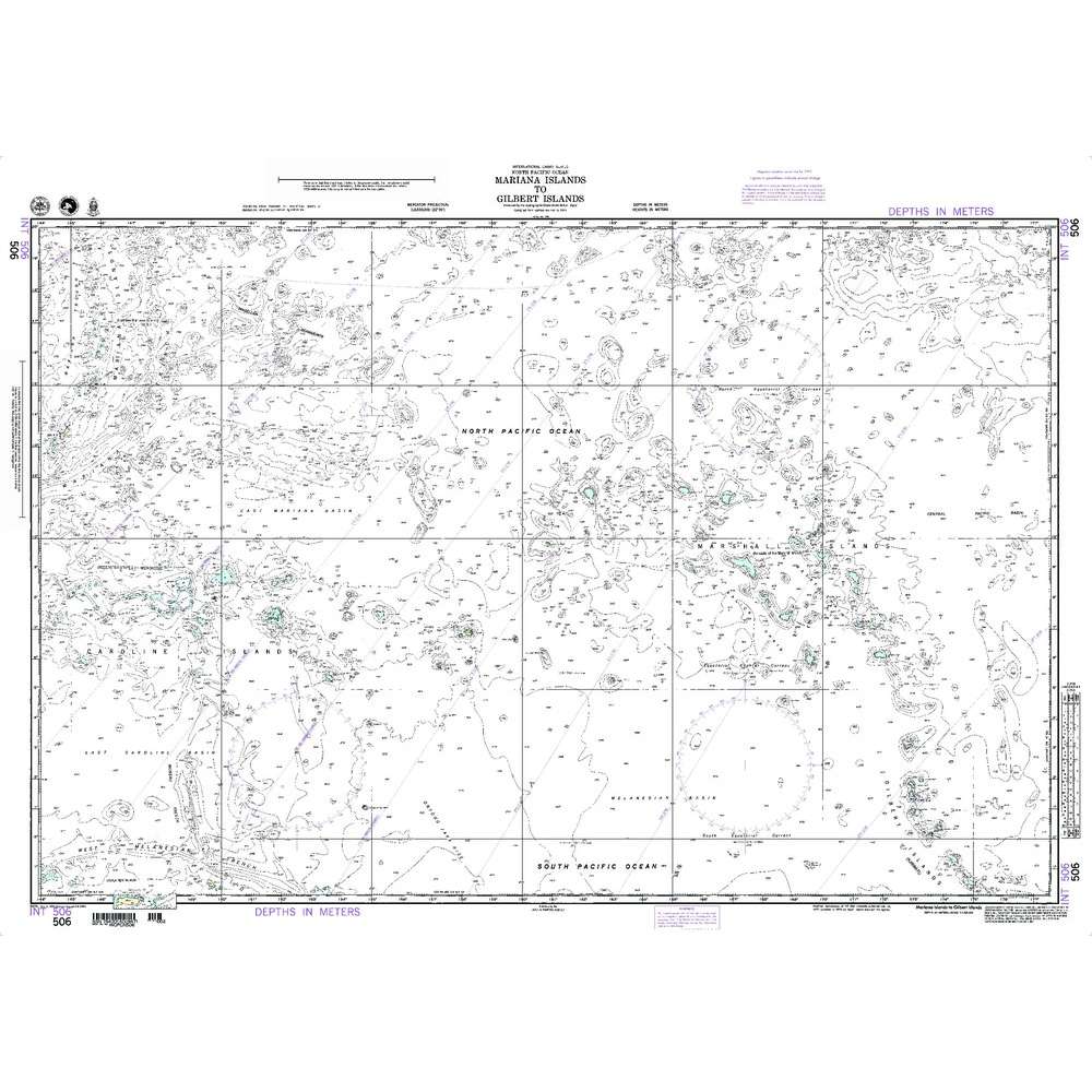 Paradise Clay NGA_506 NGA Chart Mariana Islands to Gilbert Islands