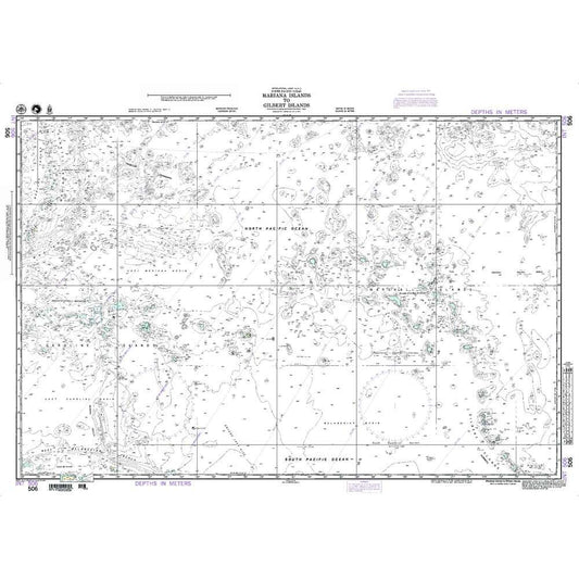 Paradise Clay NGA_506 NGA Chart Mariana Islands to Gilbert Islands