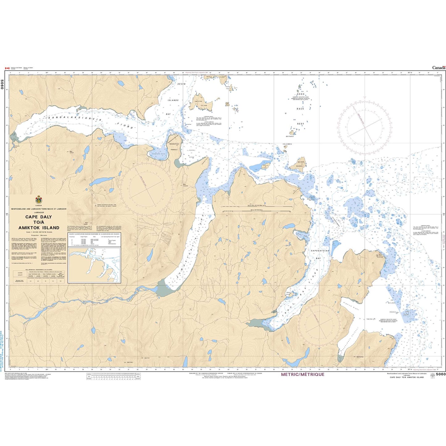 Paradise Clay CAN5060 CHS Chart Cape Daly to/ Amiktok Island