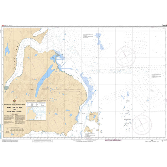 Paradise Clay CAN5061 CHS Chart Amiktok Island to/ Osborne Point