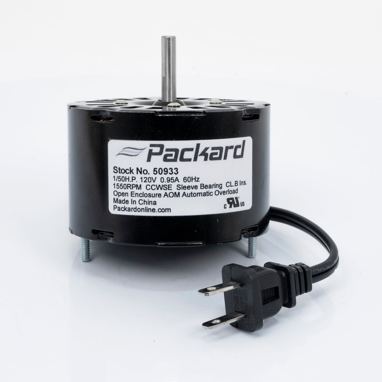 Packard 50933 3.3” Dia. 1/50 Hp Shaded Pole Motor Replaces Nutone # 86933000