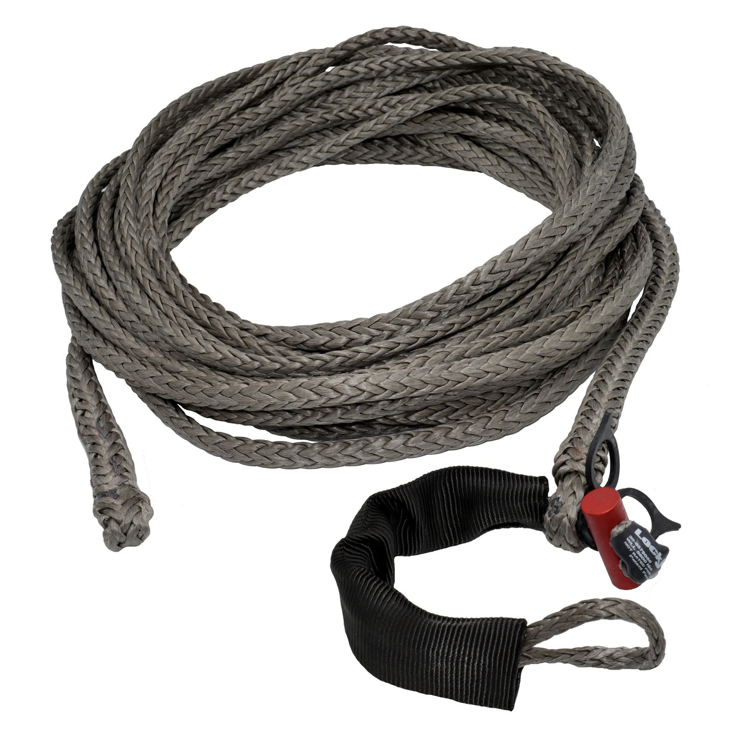 Fusion Tools 20-0375050 3/8" x 50' LockJaw Synthetic Winch Line w/ Integrated Shackle 6,600 lbs WLL