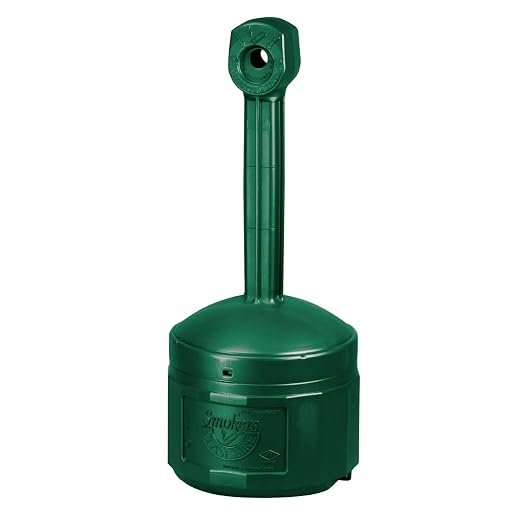 JUSTRITE 26800G Smokers Cease-Fire Receptacle Forrest Green