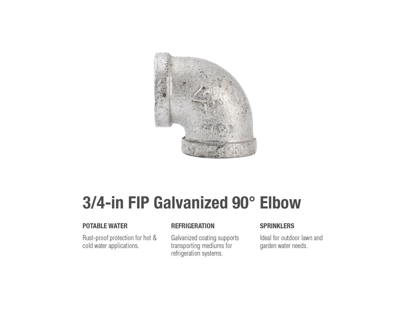 B&K Products 510-004 3/4" Elbow 90