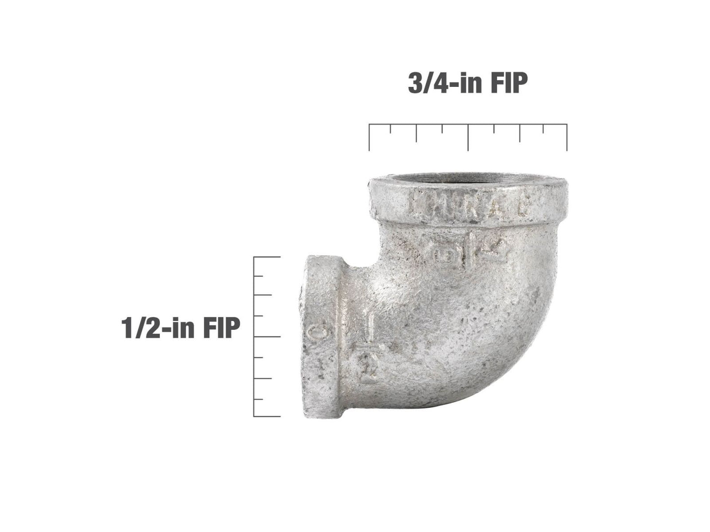 B&K Products 510-143Hn 3/4 X 1/2 Reducing Elbow