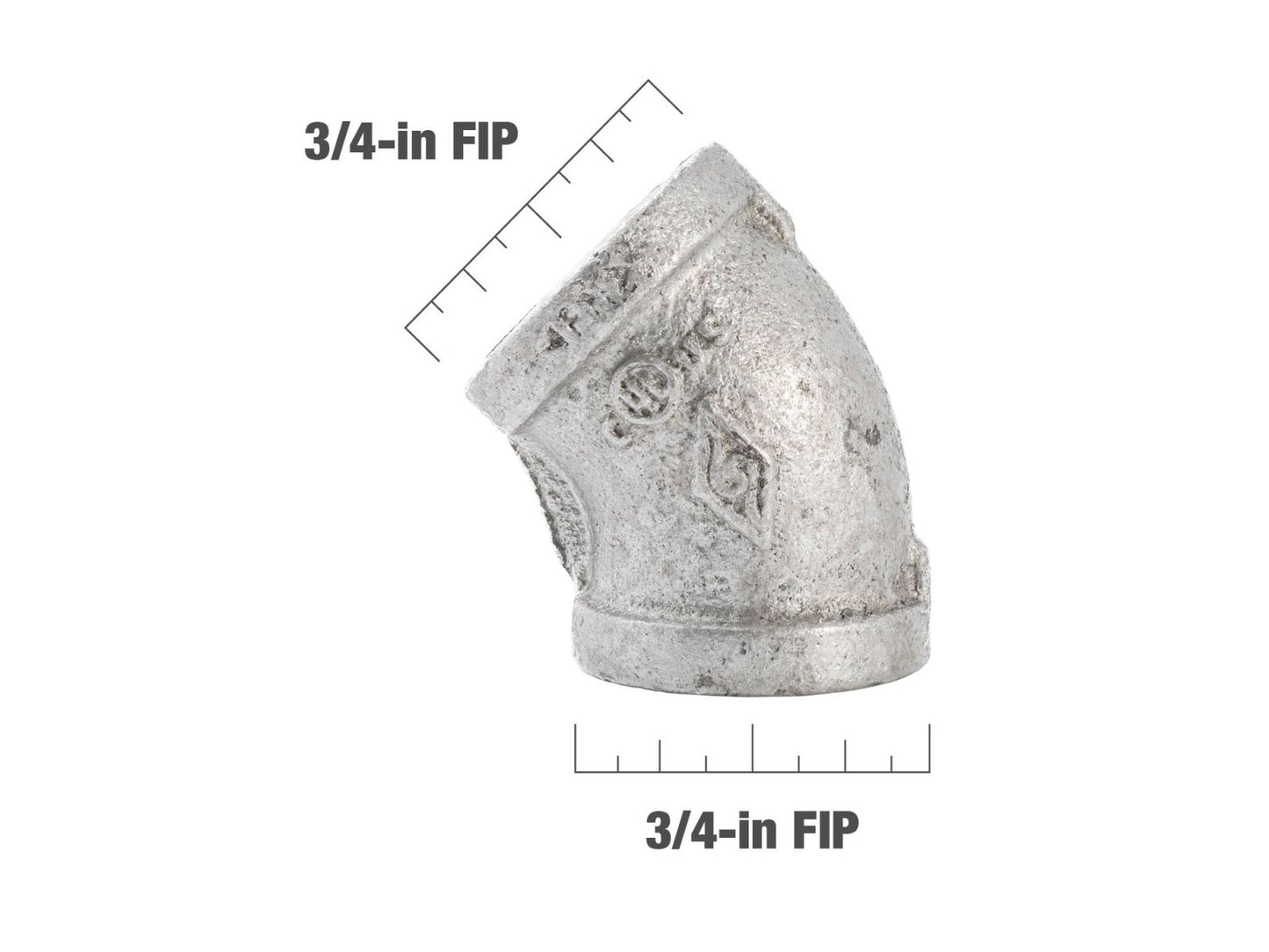 B&K Products 510-204 3/4" Elbow 45