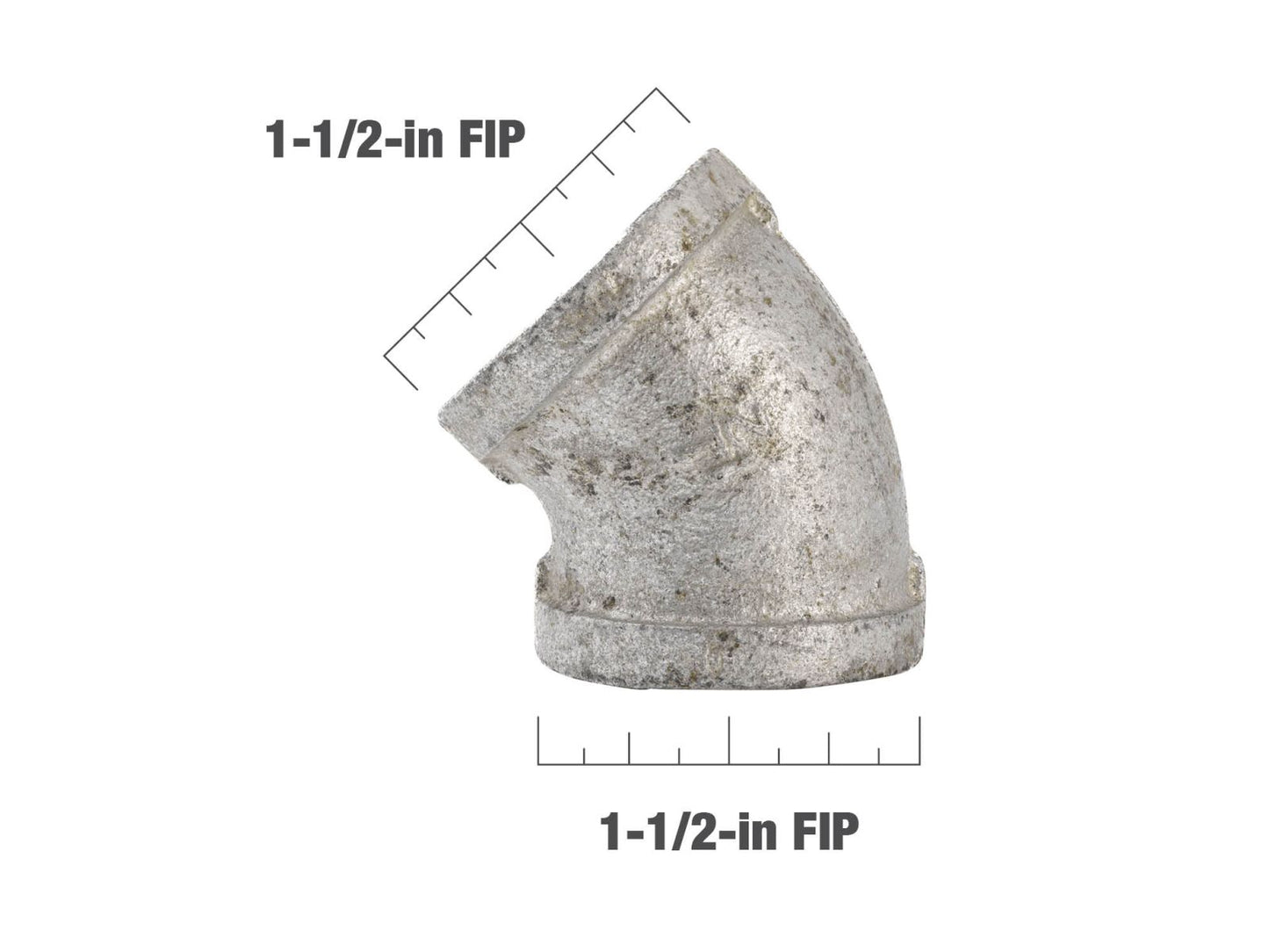 B&K Products 510-207 1-1/2" Elbow 45