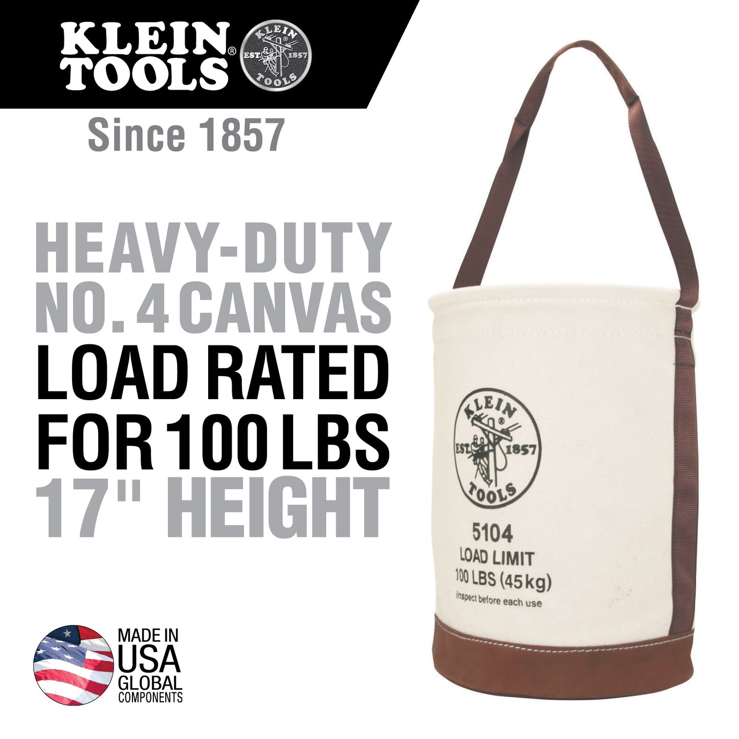 Klein Tools 5104 Canvas Bucket