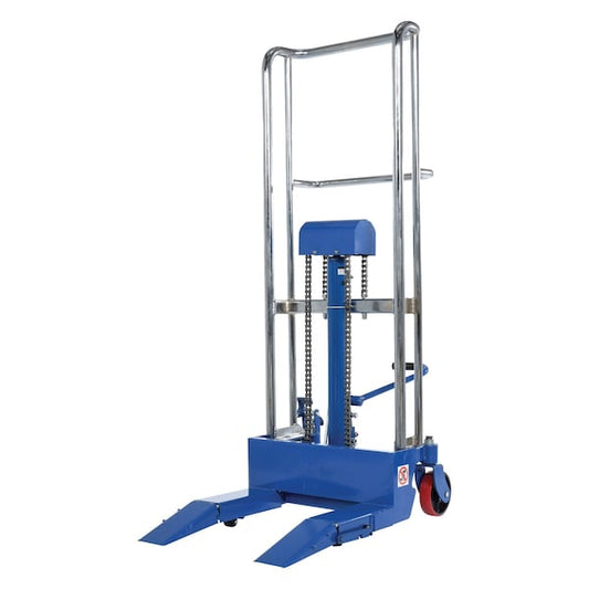 Vestil HYD-CRL-40 Steel Hydraulic Compact Roll Lifter 400 lb. Capacity Blue