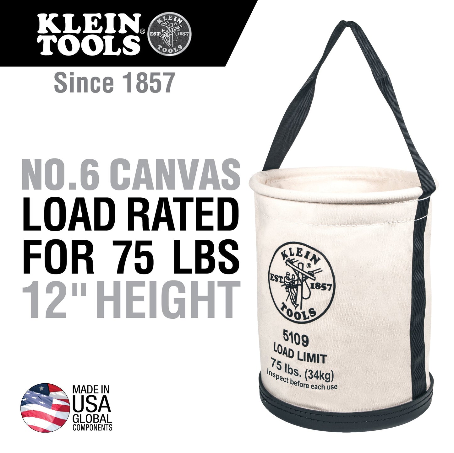 Klein Tools 5109 Canvas Bucket