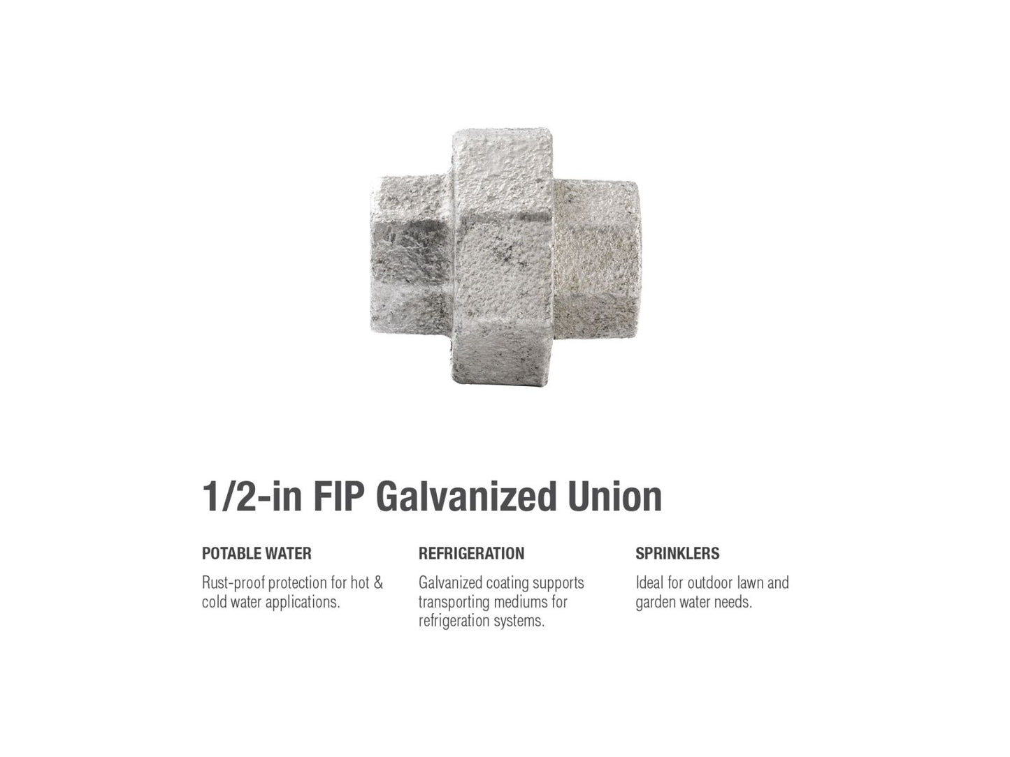 B&K Products 511-703Hn 1/2" Union