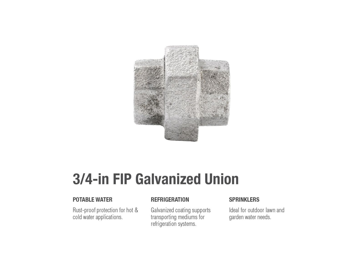 B&K Products 511-704 3/4" Union