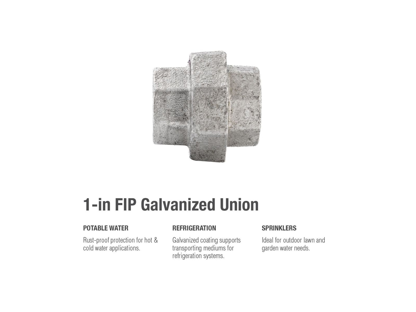 B&K Products 511-705Hn 1" Union