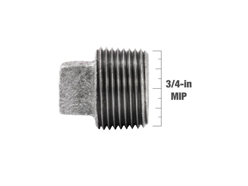 B&K Products 511-804Hp 3/4" Square Head Plug