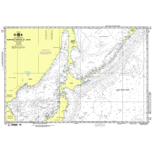 Paradise Clay NGA_511 NGA Chart Northern Portion of Japan