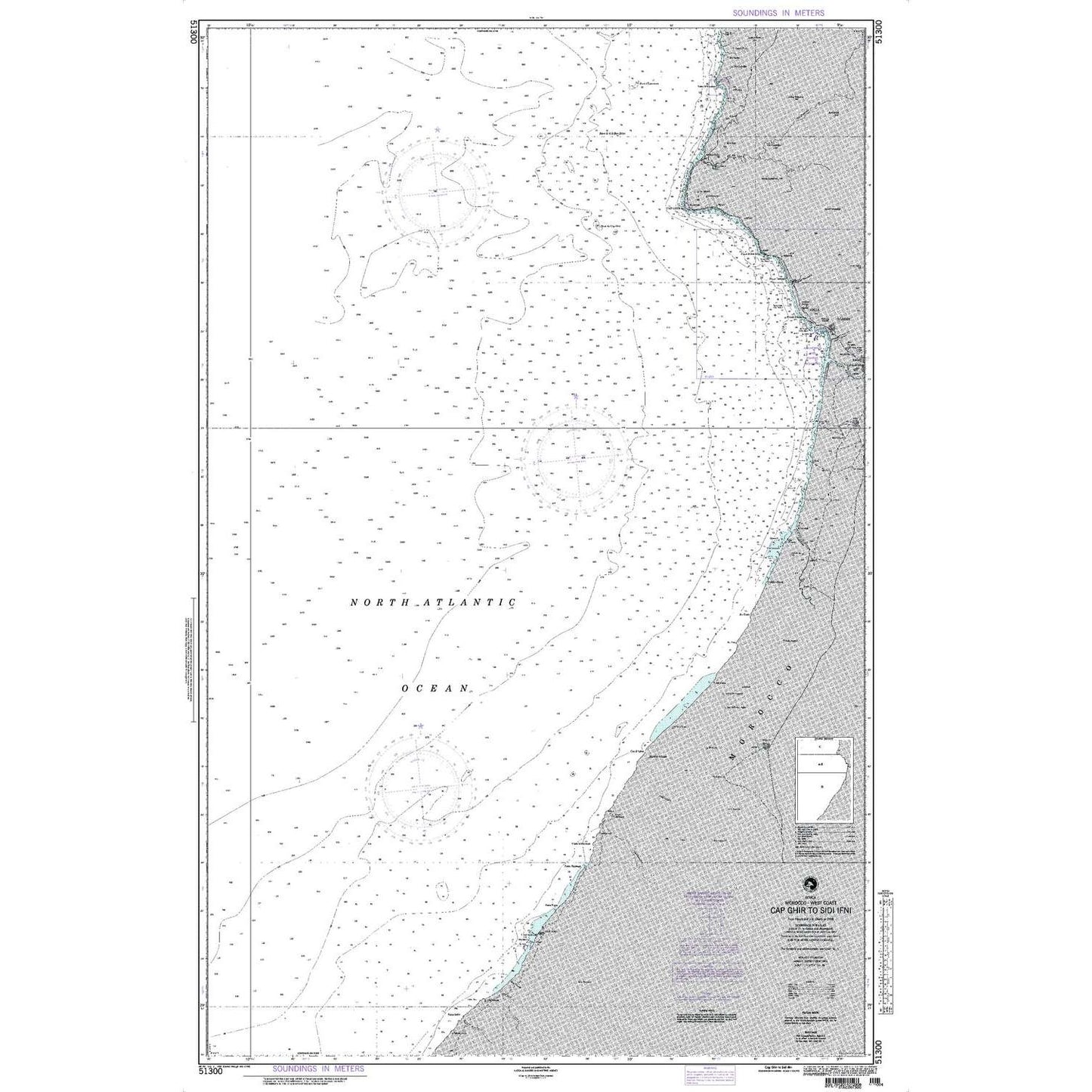 Paradise Clay NGA_51300 NGA Chart Cap Ghir to Sidi Ifni