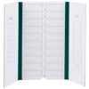 Globe Scientific 513025G Slide File Folder 20-Place Cardboard green 10/Unit