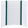 Globe Scientific 513025G Slide File Folder 20-Place Cardboard green 10/Unit